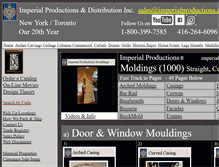 Tablet Screenshot of imperialmouldings.com